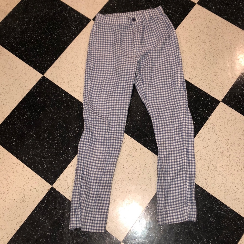 John Galt trendy checker board pants